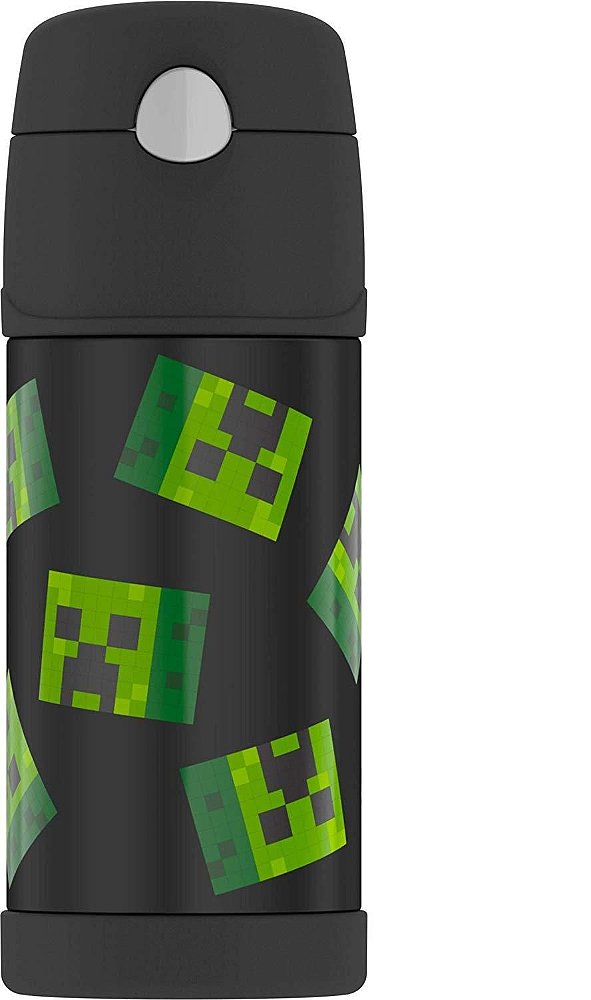 Garrafa Termica Preta Minecraft Thermos By The Way Usa