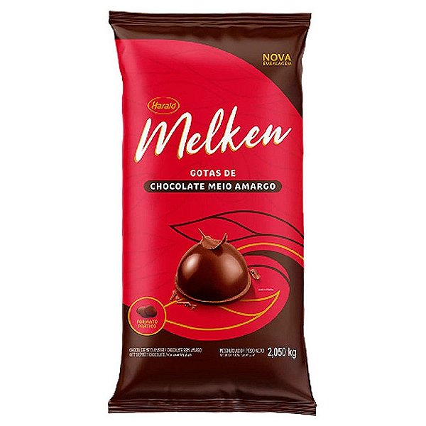 Chocolate Melken 2,05kg Gotas Meio Amargo -  Harald