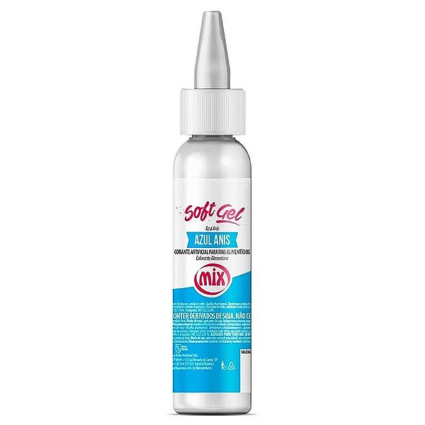 Corante Soft Gel Azul Anis Mix 25g - Mix