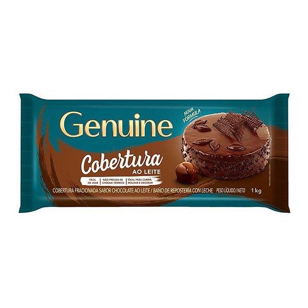 Cobertura Genuine 1,0kg Ao Leite