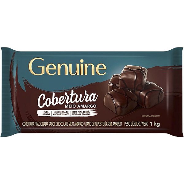 Cobertura Genuine 1,0kg Meio Amargo