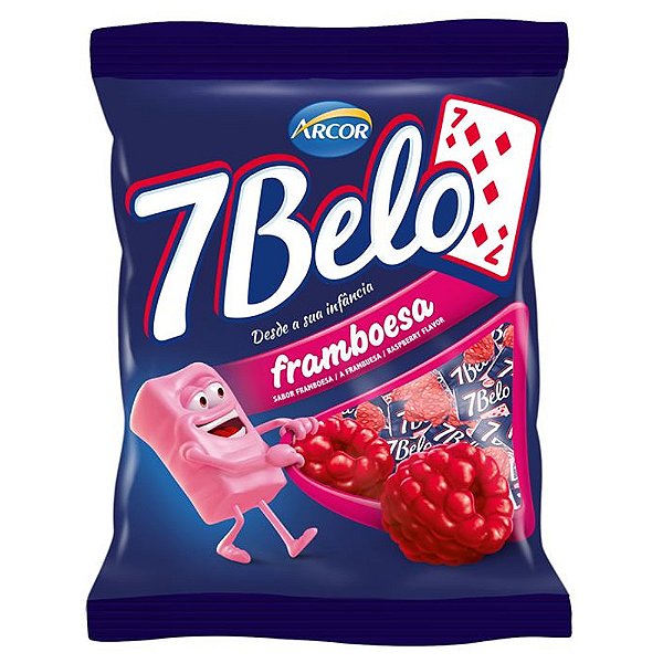 Bala Arcor 7 Belo 600gr Framboesa