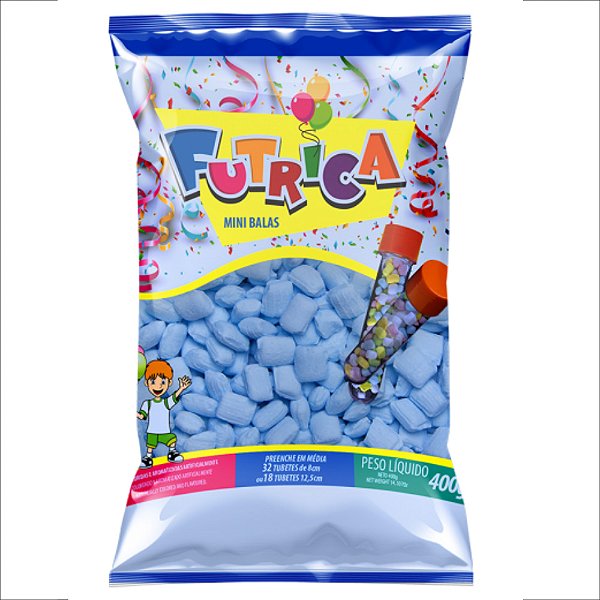 Balas de Aniversário Futrica Mini Balas 400gr Tutti Frutti