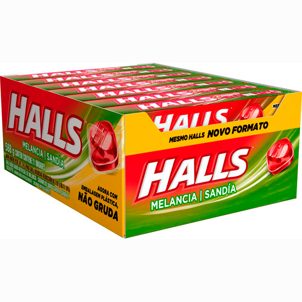 Drops Halls Melância | 21 Unidades