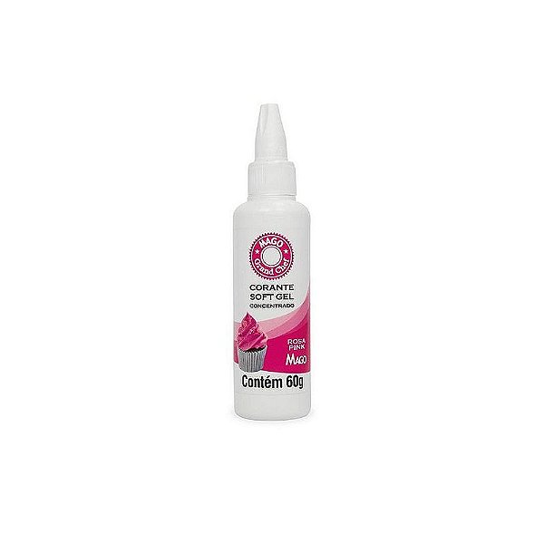 Corante Soft Gel Rosa Pink 60g - Mago