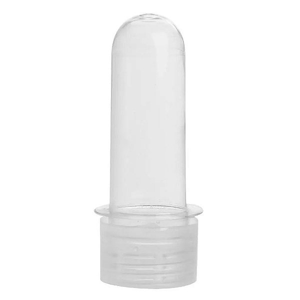 Tubete com Tampa Transparente 8cm 10Un - Qualy Plast