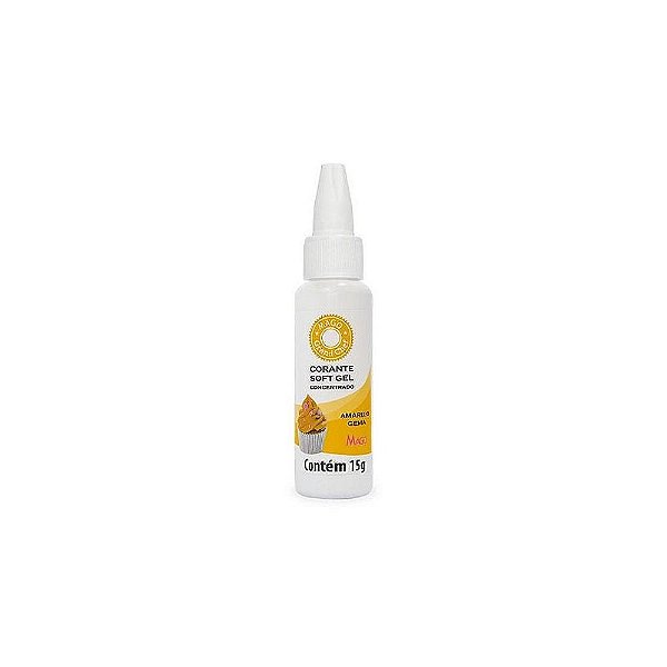 Corante Soft Gel Amarelo 15g - Mago