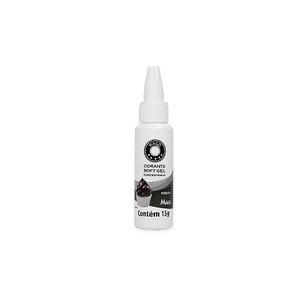 Corante Soft Gel Preto 15g - Mago