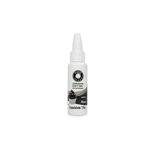 Corante Soft Gel Preto 15g - Mago