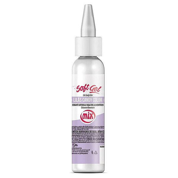 Corante Soft Gel Candy Colors Lilás 25g - Mix