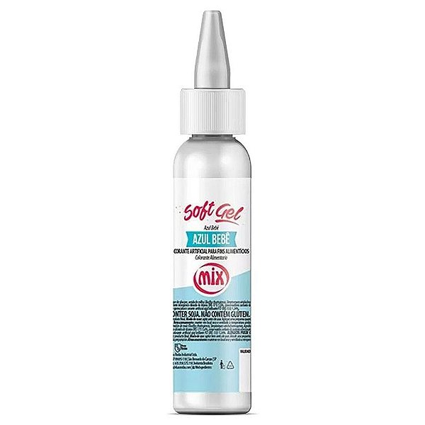 Corante Soft Gel Azul Bebê Mix 25g - Mix