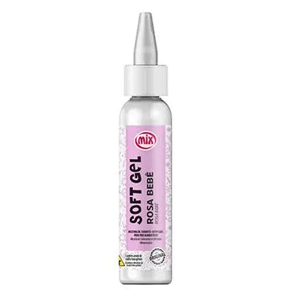 Corante Soft Gel Rosa Bebê 25g - Mix