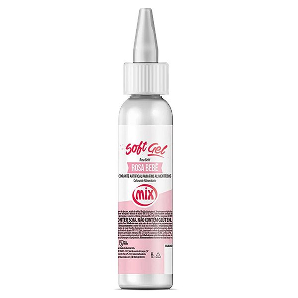 Corante Soft Gel Rosa Bebê Mix 25G