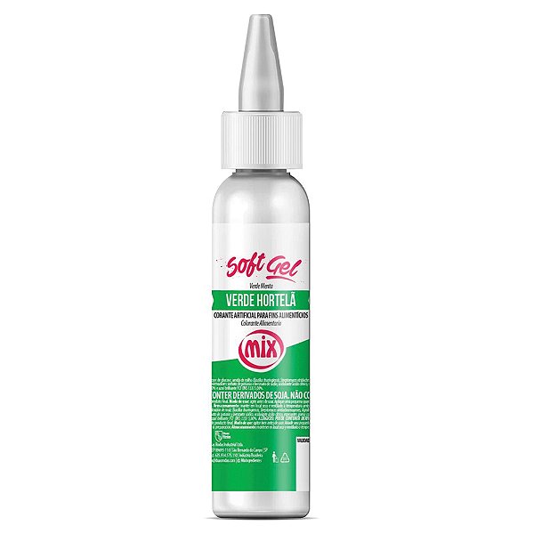 Corante Soft Gel Verde Hortelã Mix 60G