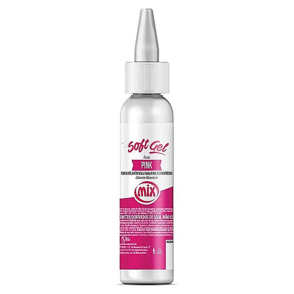 Corante Soft Gel Pink 60g - Mix