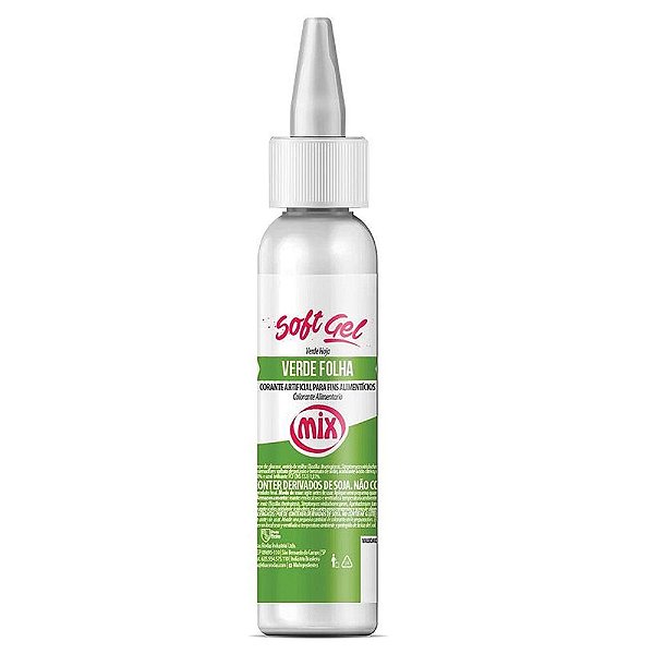 Corante Soft Gel Verde Folha 60g - Mix