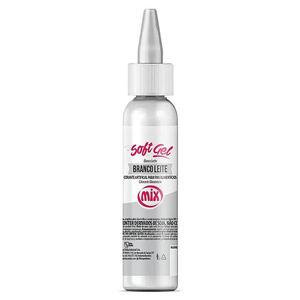 Corante Soft Gel Branco 60g - Mix