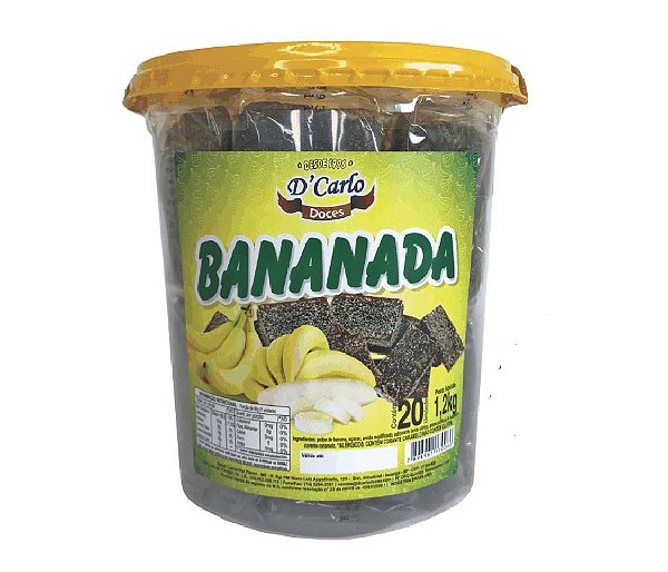 Bananada D'Carlo 1,2kg Pote