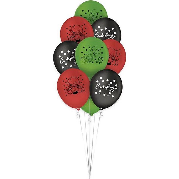 Balão 9 Ladybug | 25 Unidades