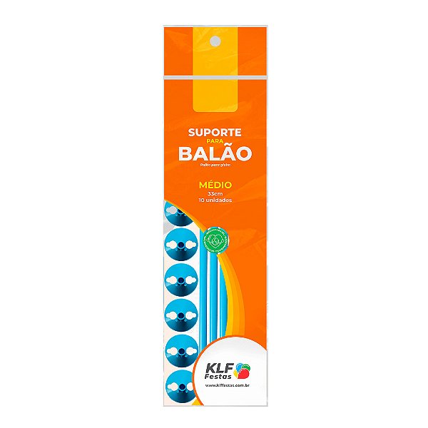 Kit Suporte 28cm com 10 Hastes Azul Claro