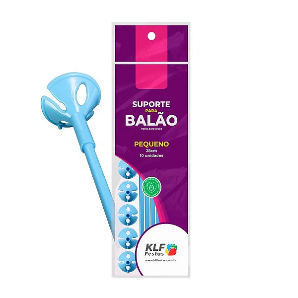 Kit Suporte 28cm com 10 Hastes Azul Claro - KLF