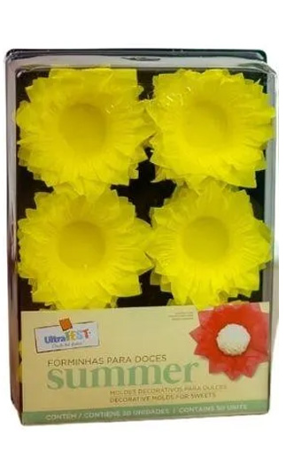 Forminha Summer Amarelo 50un - Ultrafest