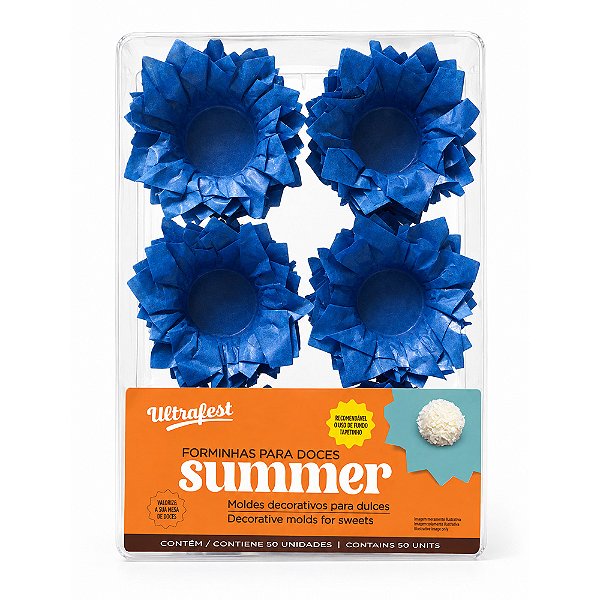 Forminha Summer Azul Royal 50un - Ultrafest