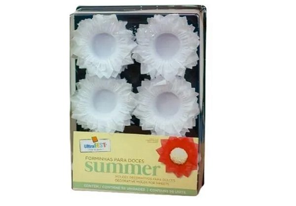 Forminha Summer Branco 50Un - Ultrafest