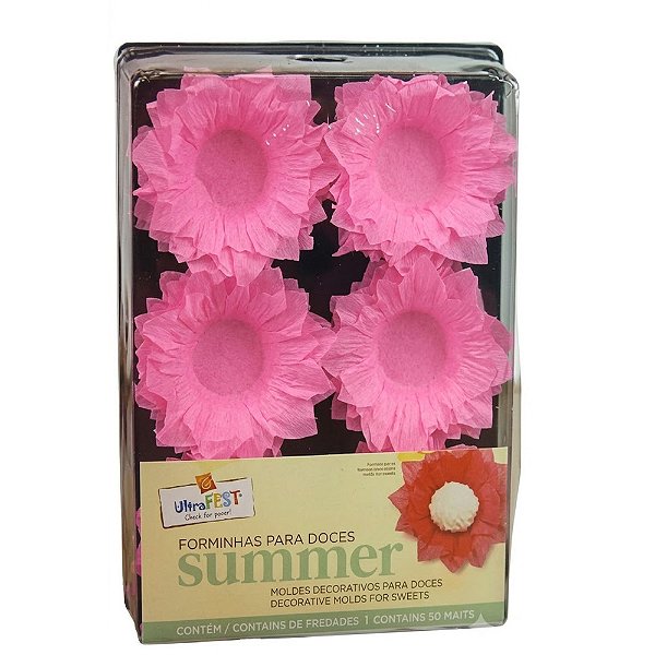 Forminha Summer Rosa 50un - Ultrafest