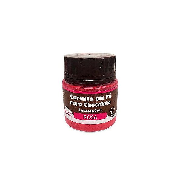 Corante Pó para Chocolate Rosa 5g - Mago