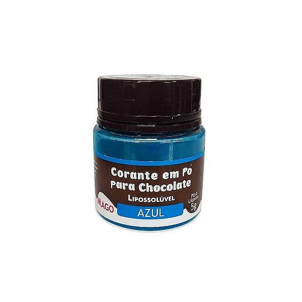 Corante Pó para Chocolate Azul 5g - Mago