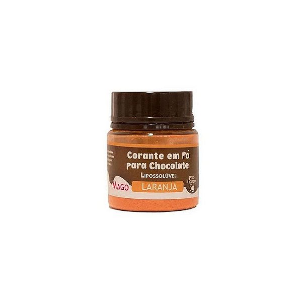Corante Pó para Chocolate Laranja 5g - Mago
