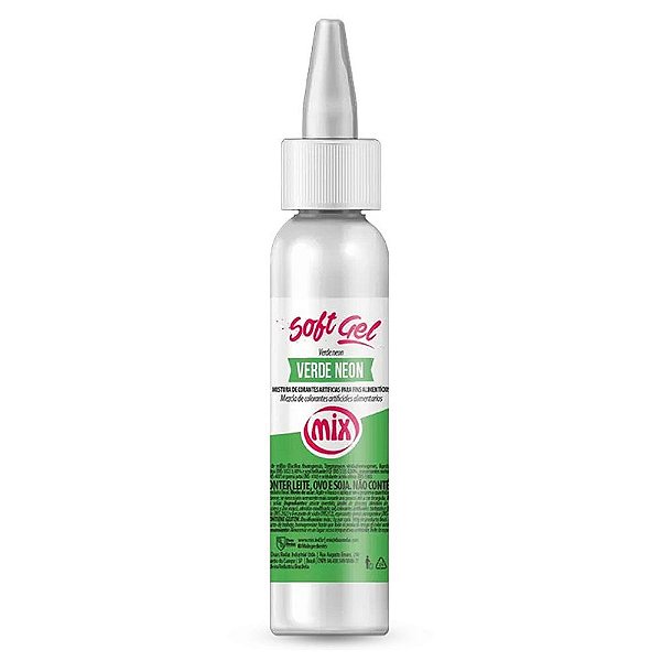 Corante Soft Gel Neon Verde 25g - Mix
