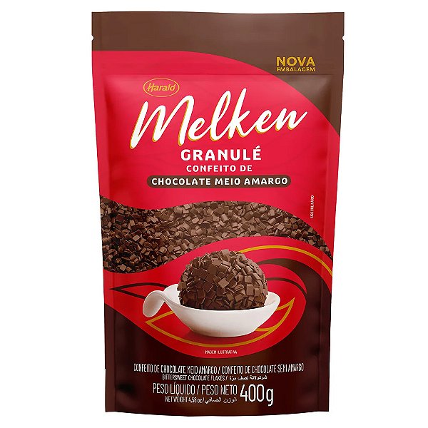 Chocolate Melken 400gr Granule Meio Amargo