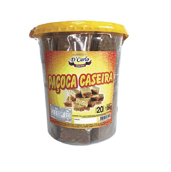 Paçoca Caseira D'Carlo 1,06kg Pote