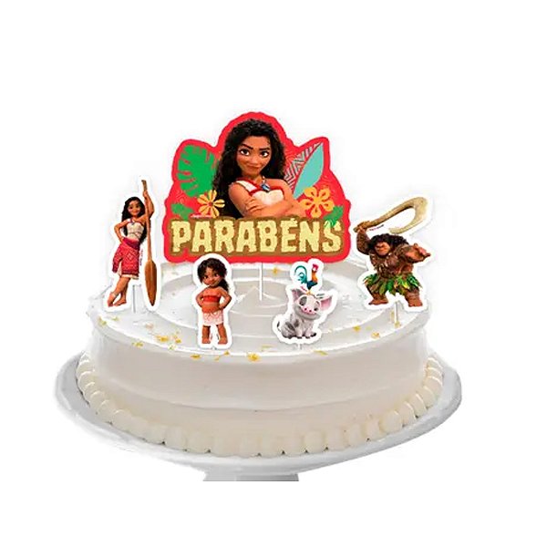 Topo de Bolo Moana - Regina