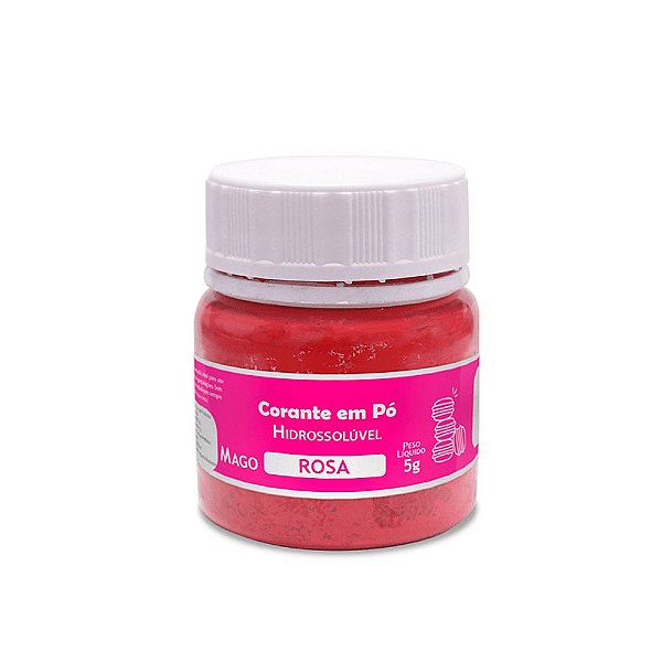 Corante Pó Hidrossolúvel Rosa 5g - Mago