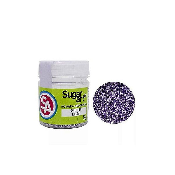 Glitter para Decoração 5G Lilás Sugar Art