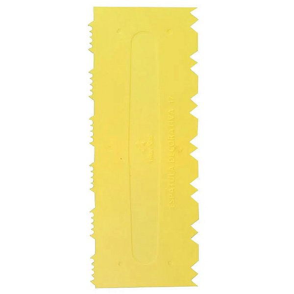 Espátula Decorativa com 1 Peça Código 17 Amarela