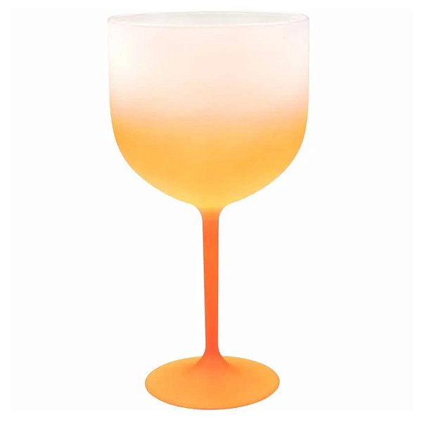 Taça de Gin Degradê 600ml Laranja