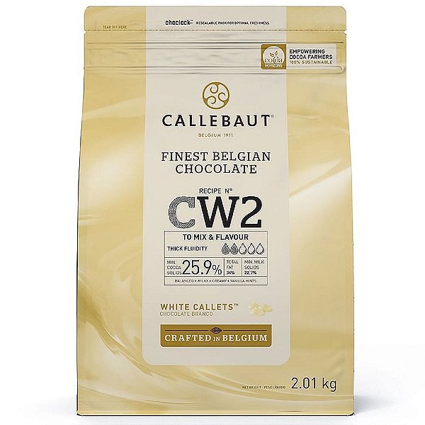 Chocolate Belga Cw2 Branco 25.9%  2,01kg - Callebaut