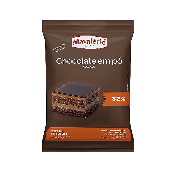 Chocolate Pó 32% Cacau 1,01kg Mavalério