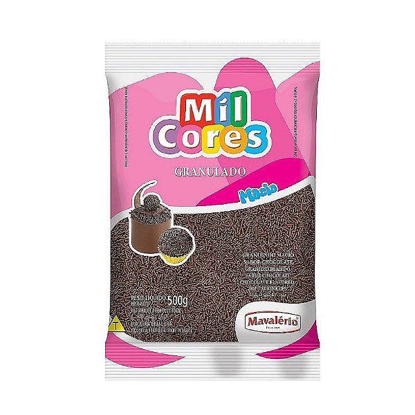 Granulado Macio Chocolate Mil Cores 500g - Mavalério
