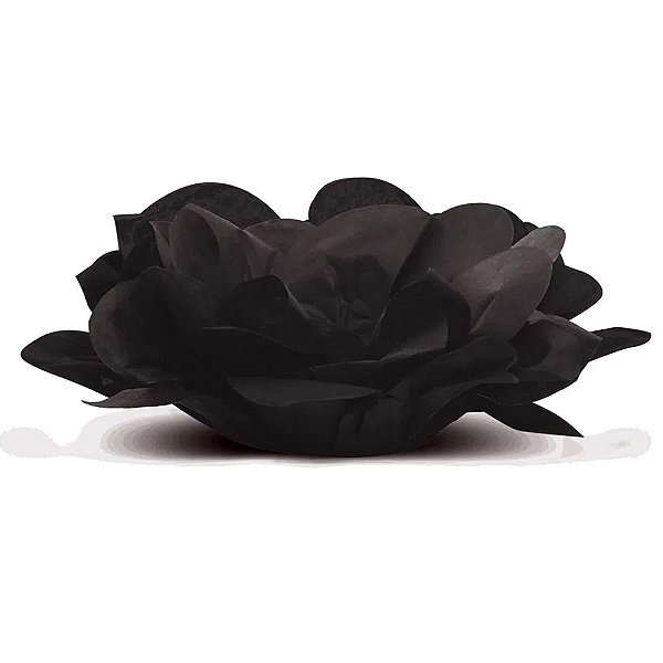 Forminha para Doce Roses Sem Folhas Preto | 40 Unidades