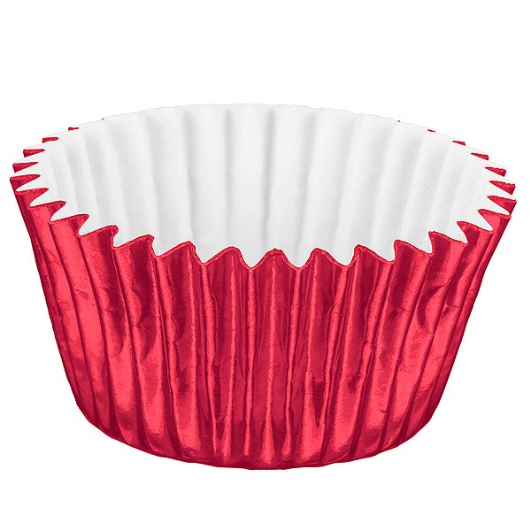 Forminhas Laminadas Número 5 Vermelho