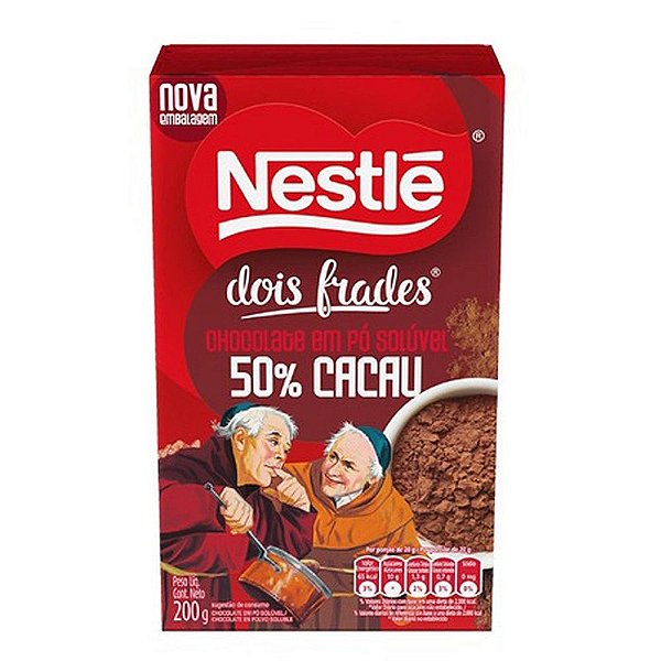 Chocolate Pó 50% Nestlé Dois Frades 200g - Nestlé