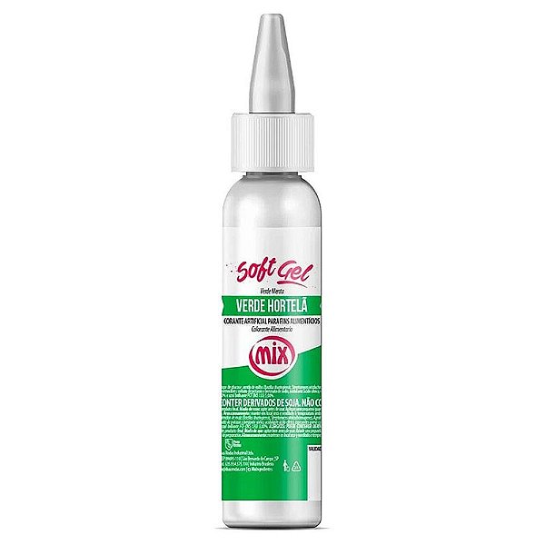 Corante Soft Gel Verde Hortelã 25g - Mix