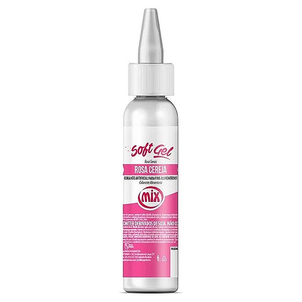 Corante Soft Gel Rosa Cereja 25g - Mix