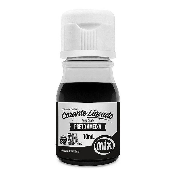 Corante Líquido Preto Ameixa 10ml - Mix