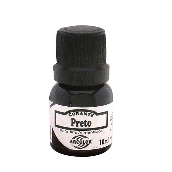 Corante Líquido Preto Int 10ml Mix